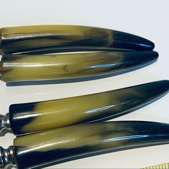 Sheffield Stainless Steel Bakelite 4 Steak Knives And 1 Bread Knife - Picture 10 of 14